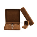 Wholesale custom logo velvet jewelry box luxury gift jewellery box for jewellry necklace ring bracelet set